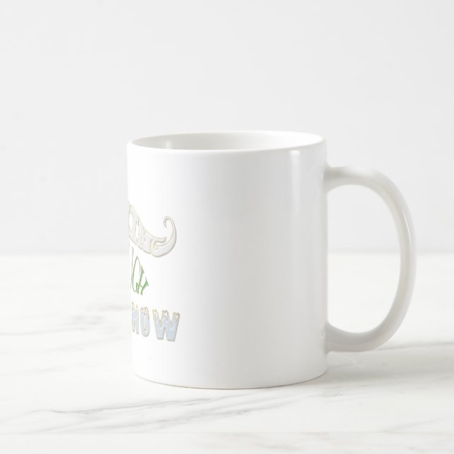 Staching durch den Schnee Kaffeetasse (Rechts)