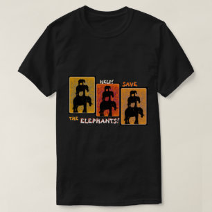 Stack O'Elephants (Personalisierte Clip On) T-Shirt