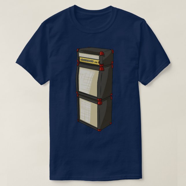 Stack von Lautsprecher Rock Music Concert Gig Guit T-Shirt (Design vorne)