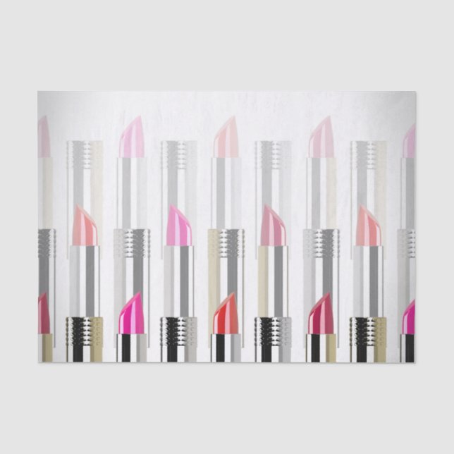 Stacked Lipstick Tubes Seidenpapier (Vorderseite)
