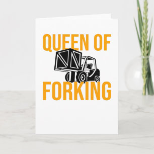 Stacker Driver Stapler Stacker Sprichwort Karte