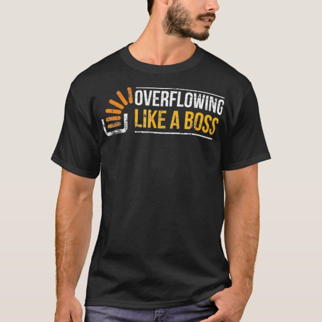 Stackoverflow Überfließend wie Boss Stack Overf T-Shirt (Vorderseite)