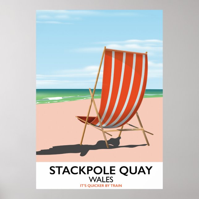 Stackpole Quay Wales Beach Travel Poster (Vorne)