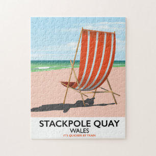 Stackpole Quay Wales Strand Reiseplakat