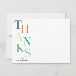 Stacks Dank Personalisiert Mitteilungskarte