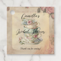 Stacks Floral Teacups Ephemere Brautparty