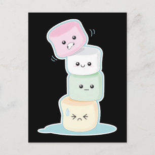 Stacks Marshmallows Postkarte