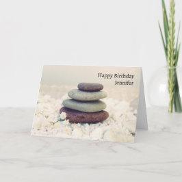 Stacks Meditative Cairn Geburtstag Karte