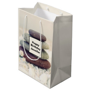 Stacks Meditative Cairn Geburtstag Mittlere Geschenktüte