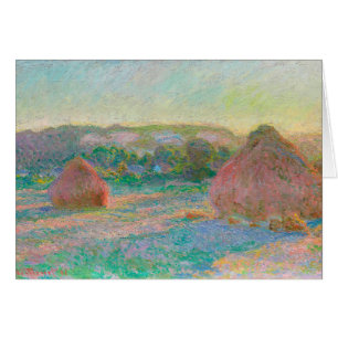 Stacks of Wheat Summer Claude Monet Artwork