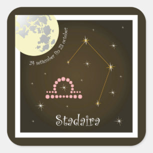 Stadaira 24 settember fin 23 october Aufkleber