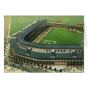 Stade de baseball de sport vintage, vue aérienne