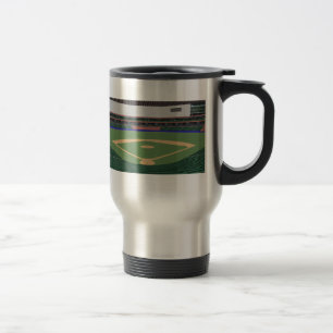 Stade de baseball : modèle 3D : tasse de voyage