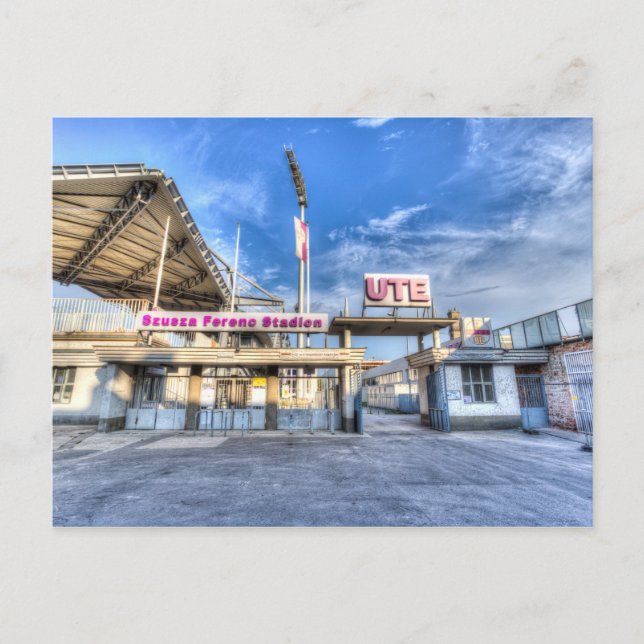 Stadion Ujpest Postkarte (Vorderseite)