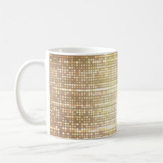 Stadionleuchten, abstrakter Neonhintergrund. Kaffeetasse