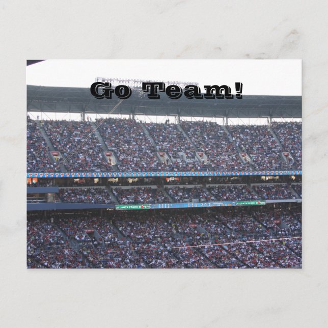 Stadium Crowd Postkarte (Vorderseite)
