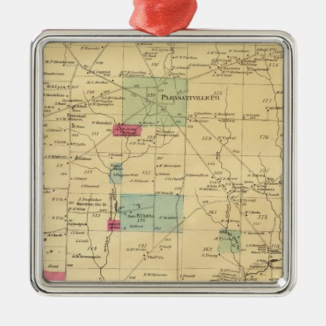 Stadt Allegheny Silbernes Ornament (Vorne)