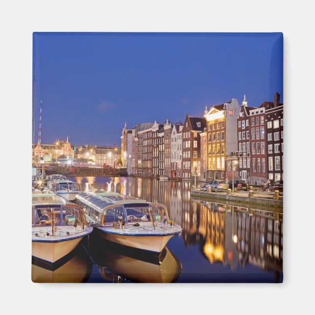 Stadt Amsterdam durch Nacht Magnet (Vorne)