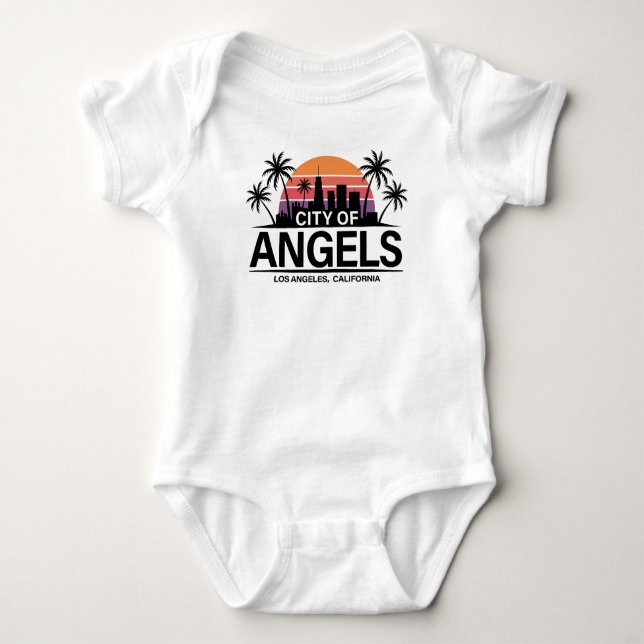 Stadt Angels, Los Angeles, Kalifornien Baby Strampler (Vorderseite)
