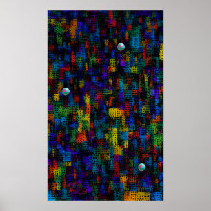 Stadt auf dem Hügel Poster