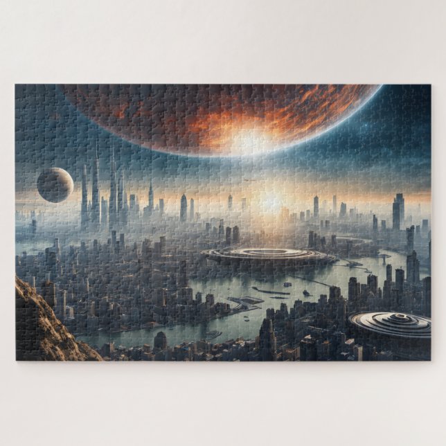 Stadt auf einem anderen Planeten (Horizontal)
