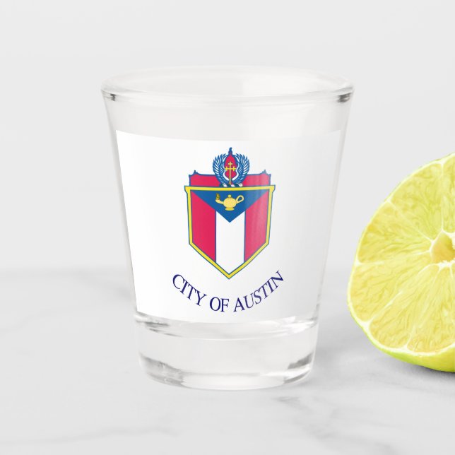 Stadt Austin (Texas) Schnapsglas (Vorderseite)