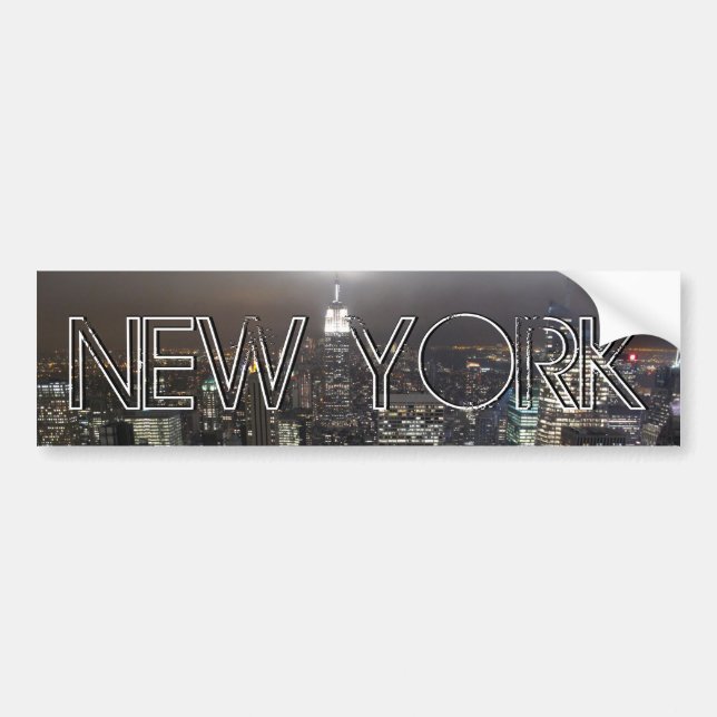 Stadt-Autoaufkleber New- YorkAutoaufkleber-NY Autoaufkleber (Vorne)