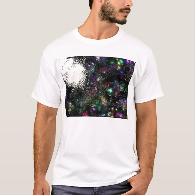Stadt beleuchtet Winternächte T-Shirt (Vorderseite)