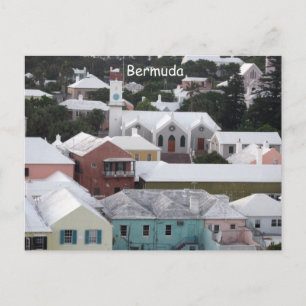 Stadt Bermuda Postkarte