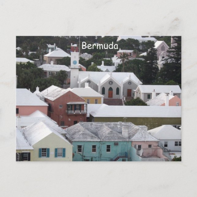 Stadt Bermuda Postkarte (Vorderseite)