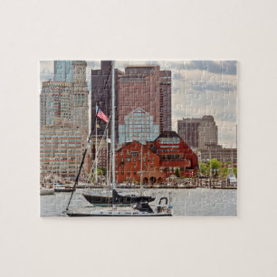 Stadt - Boston Ma - Hafenpromenade Skyline