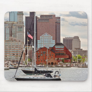 Stadt - Boston Ma - Hafenpromenade Skyline Mousepad