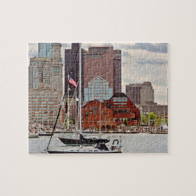Stadt - Boston Ma - Hafenrundfahrt Skyline (Horizontal)
