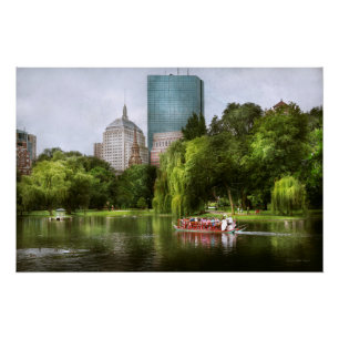 Stadt - Boston Ma - öffentlicher Garten in Boston Poster
