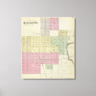 Stadt Burlington, Kaffee-Landkreis, Kansas Leinwanddruck