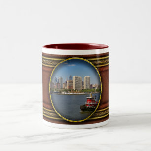 Stadt - Camden, NJ - Die Stadt Philadelphia Zweifarbige Tasse