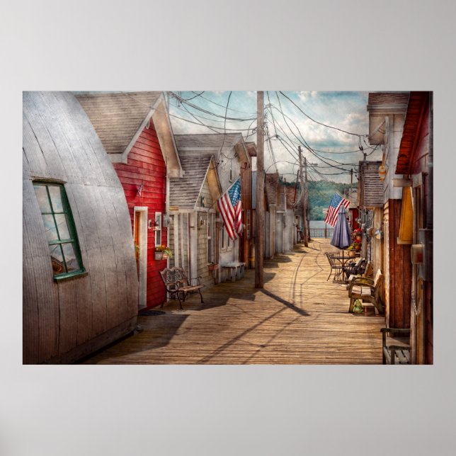 Stadt - Canandaigua, NY - Stadt Shanty Poster (Vorne)