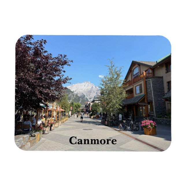 Stadt Canmore in Alberta Kanada Magnet (Horizontal)