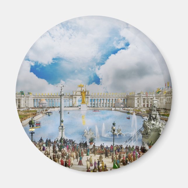 Stadt - Chicago, IL - Ehrengericht 1893 Magnet (Vorne)