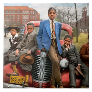Stadt - Chicago, IL - Ich und die Jungs 1941 Fliese