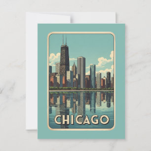 Stadt Chicago Postkarte