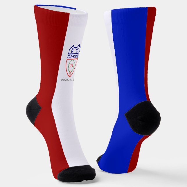 Stadt Cleveland (Ohio) Socken (Gewinkelt)