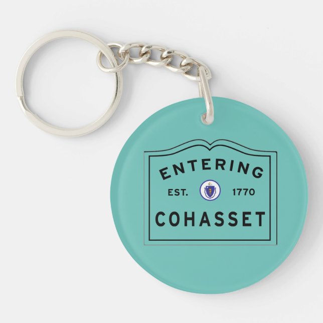 Stadt Cohasset Massachusetts hereinkommenden Schlüsselanhänger (Vorderseite)