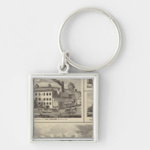 Stadt der Brauerei Storm Lake, Muscatine bldg Schlüsselanhänger