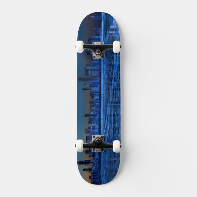 Stadt der breiter Schultern und des Michigansees Skateboard (Vorderseite)