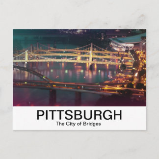 Stadt der Brücken, Allegheny River Postkarte