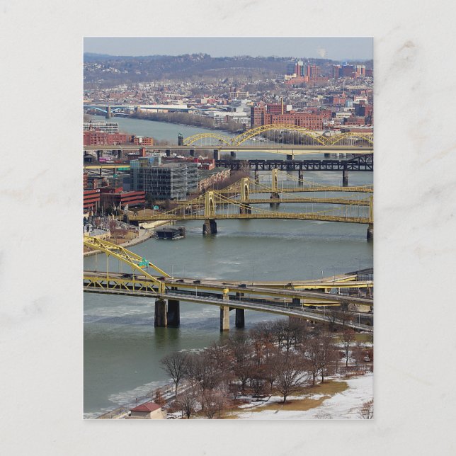 Stadt der Brücken Postkarte (Vorderseite)