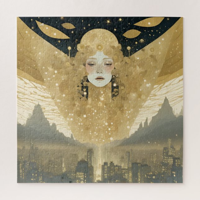 Stadt der Engel Frau in Gold (Vertikal)