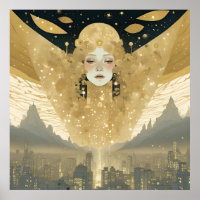 Stadt der Engel Frau in Gold