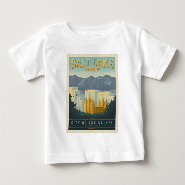 Stadt der Heiligen | Salt Lake City, Utah Baby T-shirt (Vorderseite)